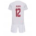 Danmark Kasper Dolberg #12 Replika Babykläder Borta matchkläder barn VM 2022 Korta ärmar (+ Korta byxor)